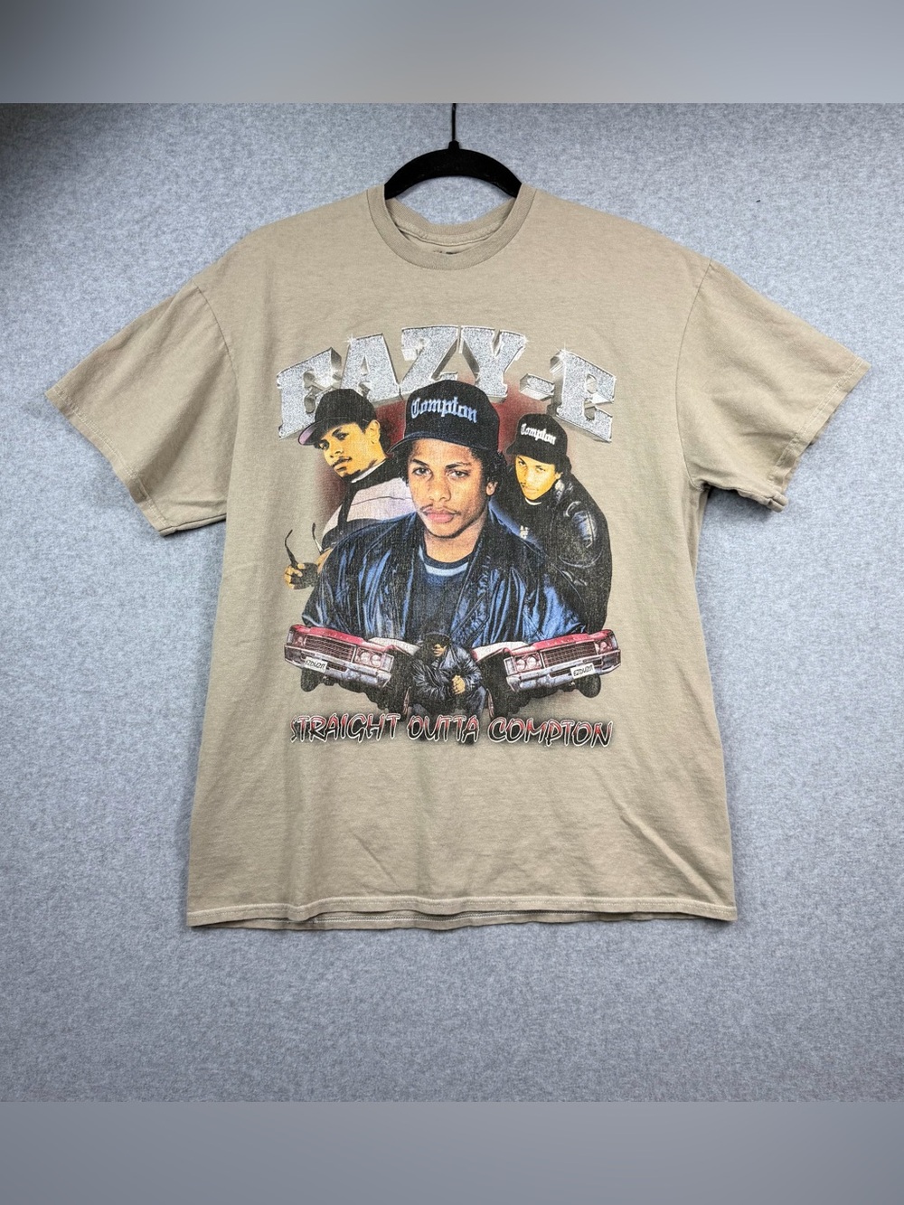 Eazy-E Straight Outta Compton Tan Graphic T-shirt Men’s Size Medium